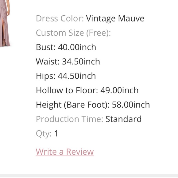 Azazie Cassandra Bridesmaid Dress in Vintage Mauve - Picture 4 of 4